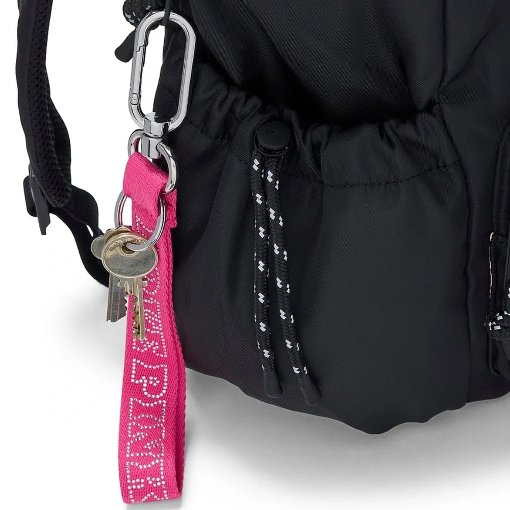 Pink vs bling  Strap Keychain wristlet